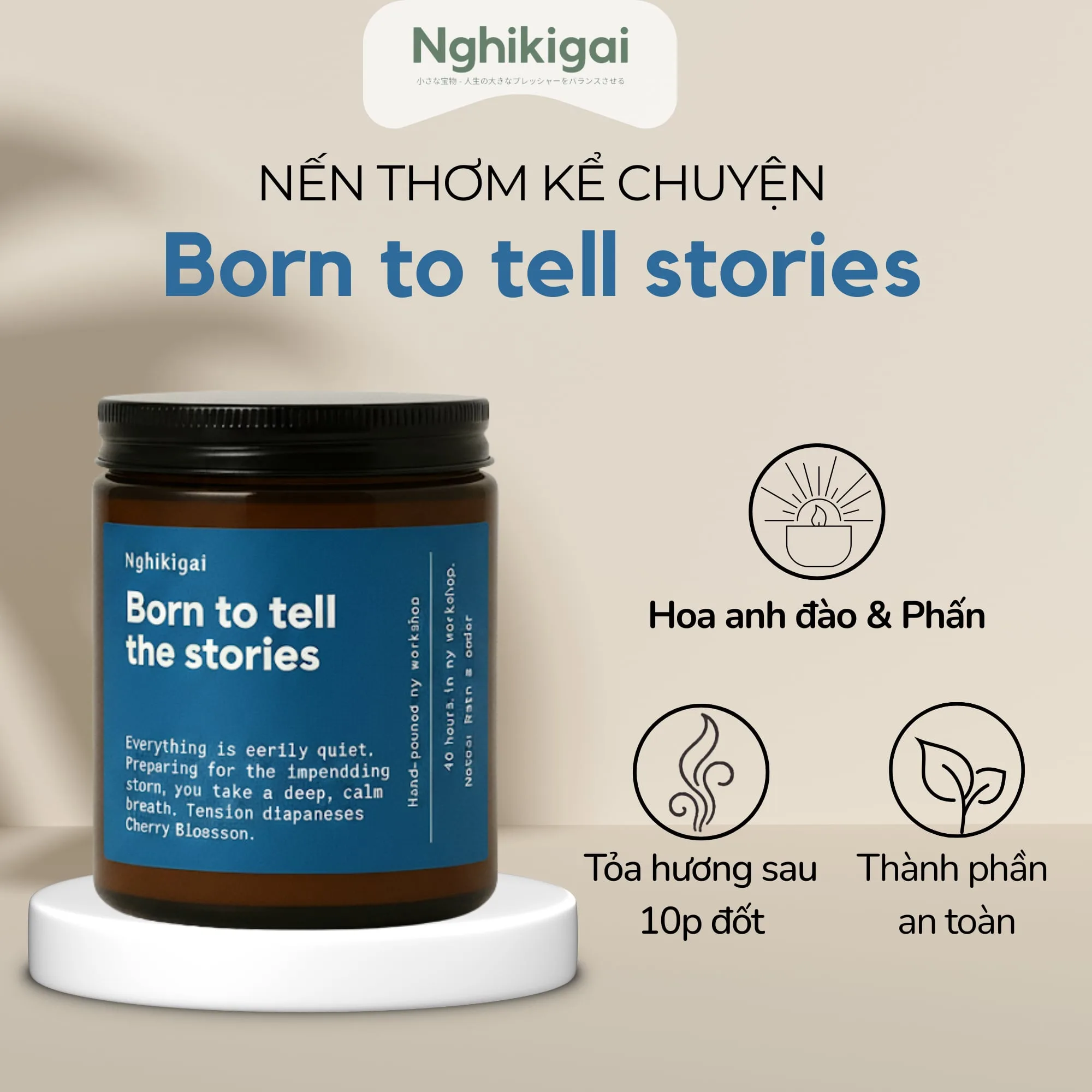 Nến thơm cao cấp| Nến kể chuyện | Born to tell stories