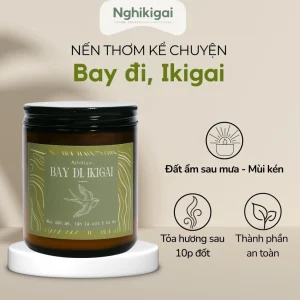 Nến thơm cao cấp| Nến kể chuyện | Bay đi, Ikigai